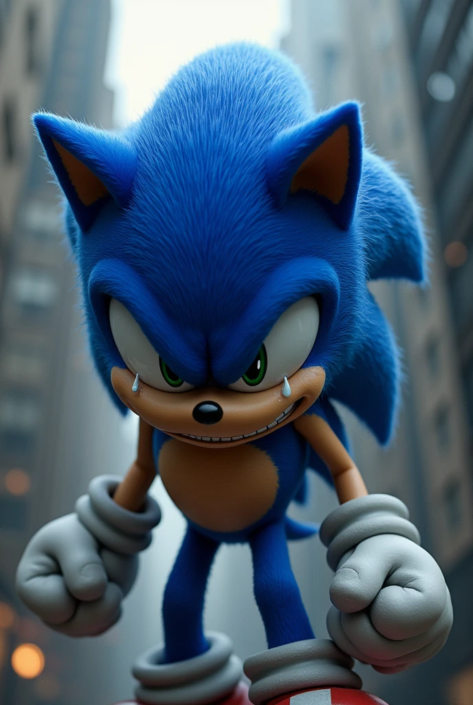 Sonic crying and angry to get revenge