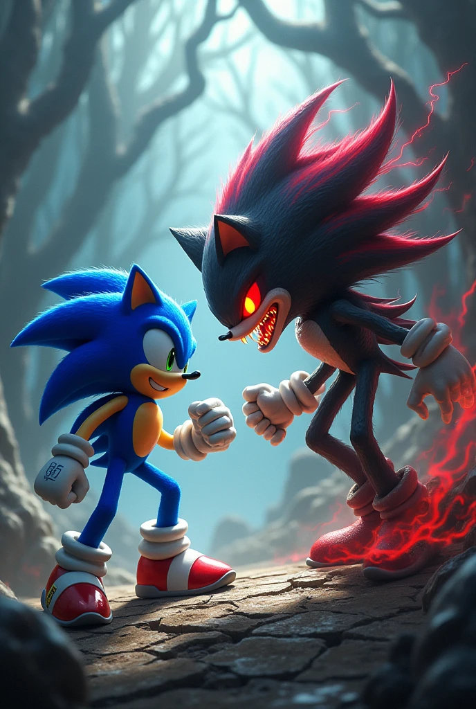 Sonic meets sonic again.exe to battle with him