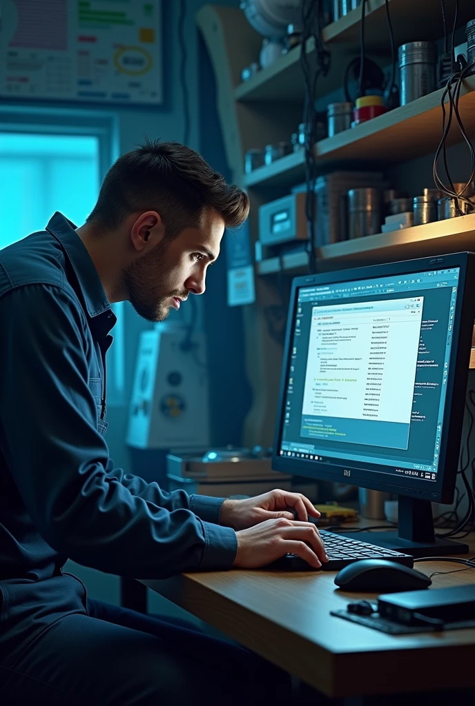 Computer repair technician Internet Explorer screen