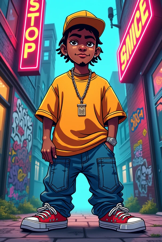 Rapper cartoon