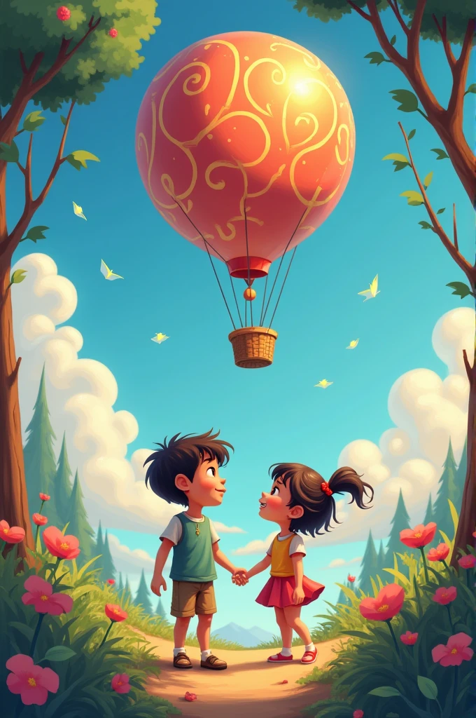 two friends are Rani to get a magical balloon