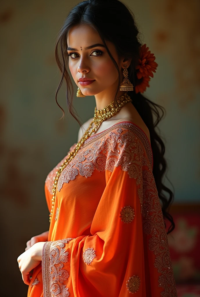 Hot saree giral