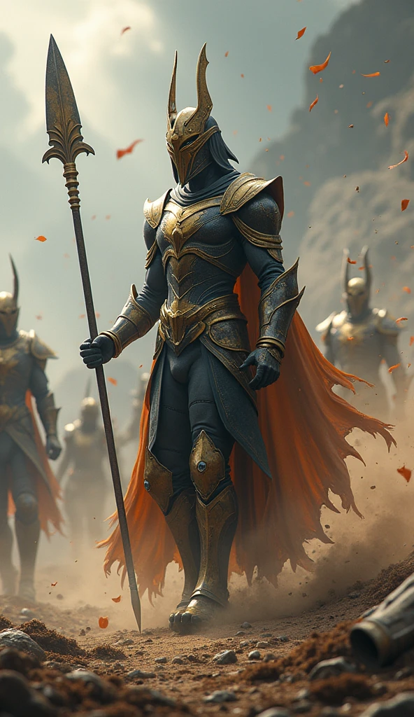 A sleek, agile warrior clad in armor that vibrates subtly, emitting faint hums and echoes. His helmet is designed to resemble a tuning fork, and his weapon is a long spear that resonates with every strike.
- **Powers**: He can manipulate sound waves, using them to shatter objects, disorient enemies, or create sonic booms that ripple through the battlefield. His voice can be amplified to deafening levels, causing disarray among his opponents.