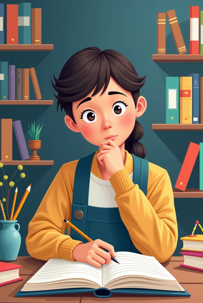  Create an image for an education notebook cover .