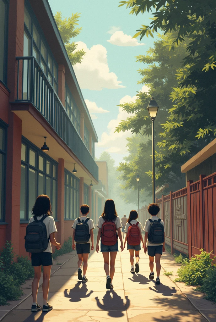 Time Period: Present day, with flashbacks to s ago. School days