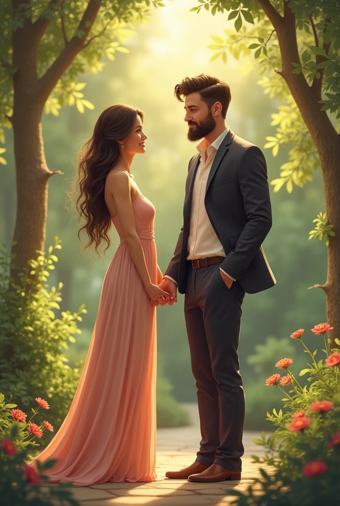 The woman is taller than her husband