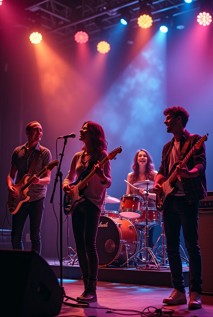 Music band with 2 men and 2 women