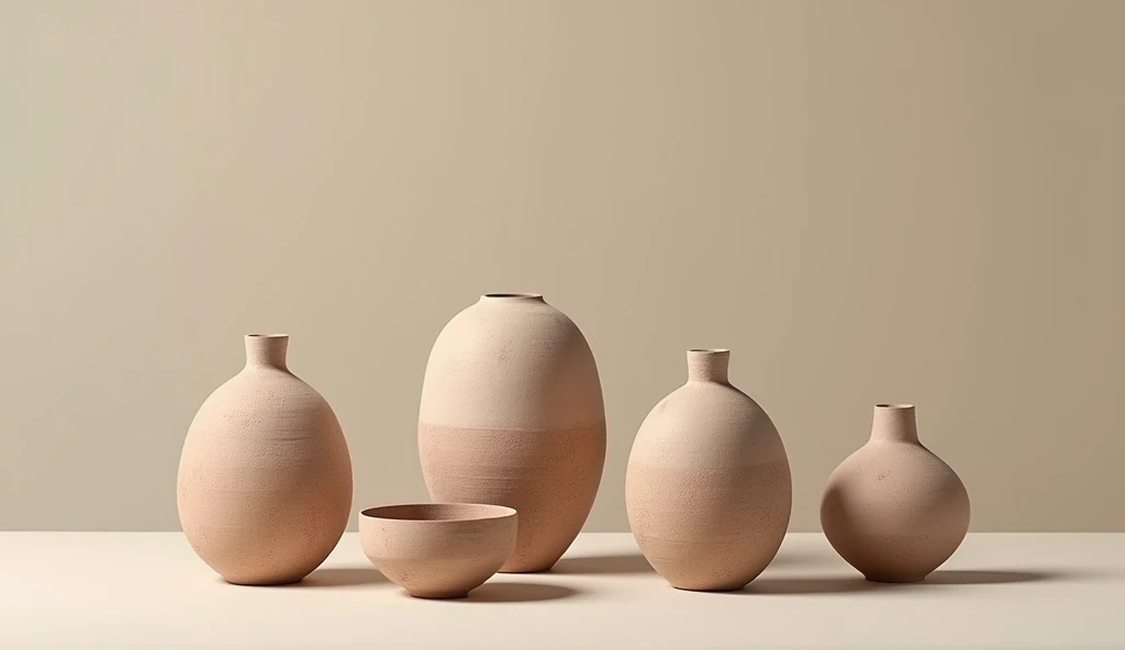 The overall shape of minimalist style pottery is simple and elegant,Smooth and natural lines。The shape of each vessel is carefully designed,Reflecting clever proportions and balance。High quality ceramic material,The fired surface exhibits a rough texture,Warm and rustic texture,Exudes the unique charm of elegant ceramics。Natural tones as the main tone。Harmonious color matching,Create a fresh and elegant style。
Exquisite富有藝術感。Simple and elegant pattern design,Embellishing a bit of elegance。The shapes of each vessel are coordinated and unified,echo each other,form a harmonious whole。This ceramic set is elegant、Exquisite、Elegance in one,Whether it is visual effects or user experience,can give people high-quality enjoyment。