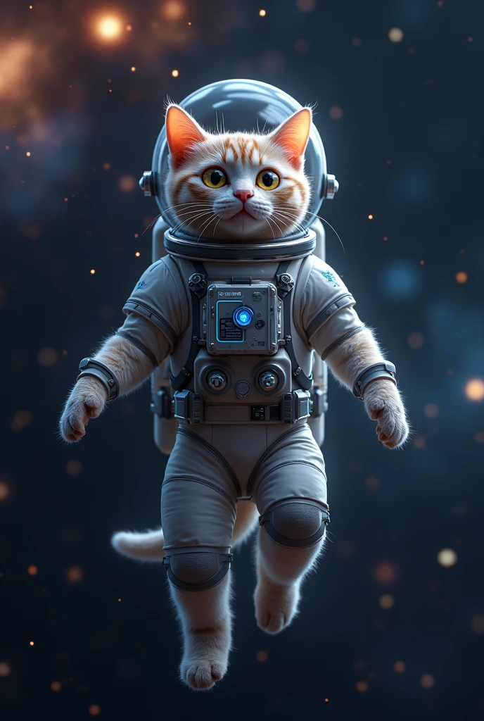 Create an astronaut cat 