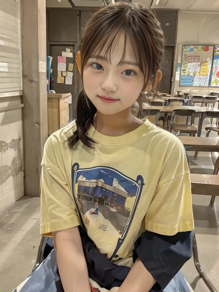 Super cute elementary school girls t-shirt

