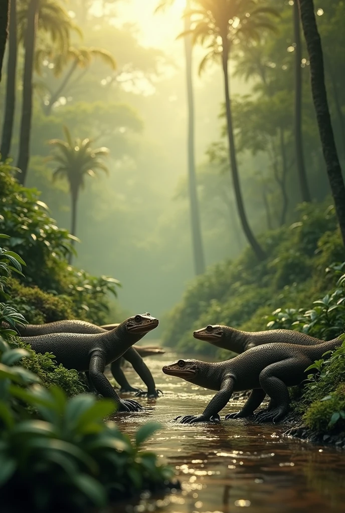 ozone layer for the formation of the first terrestrial reptiles