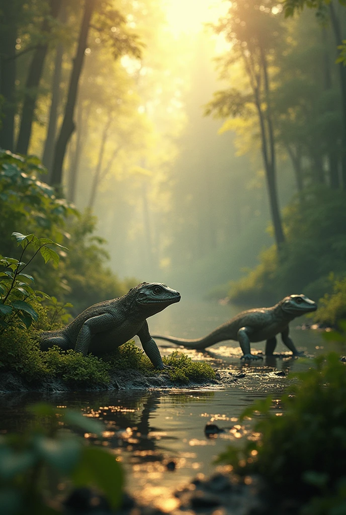 ozone layer for the formation of the first terrestrial reptiles
