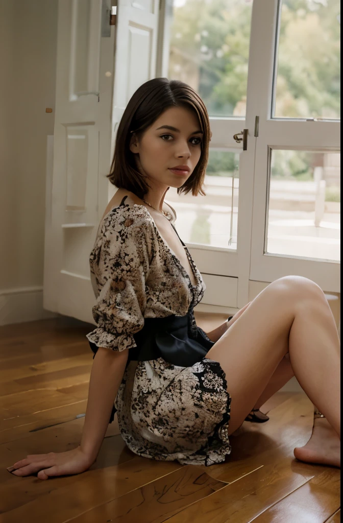 there is a woman sitting on the floor in a dress, rococo dress, # rococo, rococo queen, dress in the style of rococo, rococo fashion, rococo ruffles dress, victorian style costume, victorian inspired clothing, with victorian clothing, in victorian aristocrat, victorian dress, victorian blue dress, in a high renaissance style