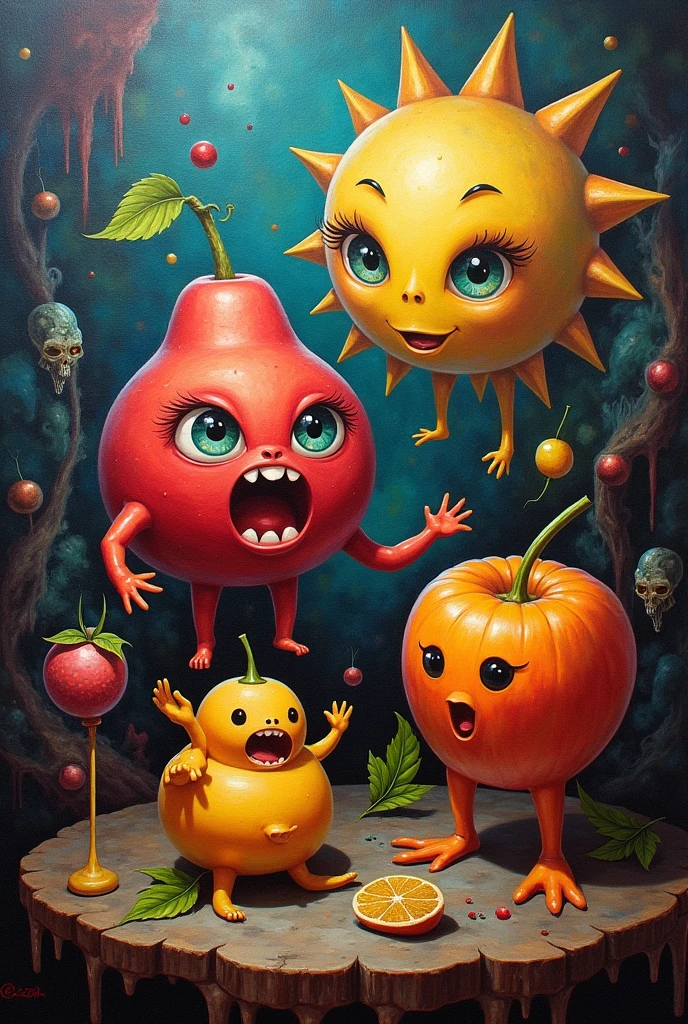 A fruit painting that's not really seen to others