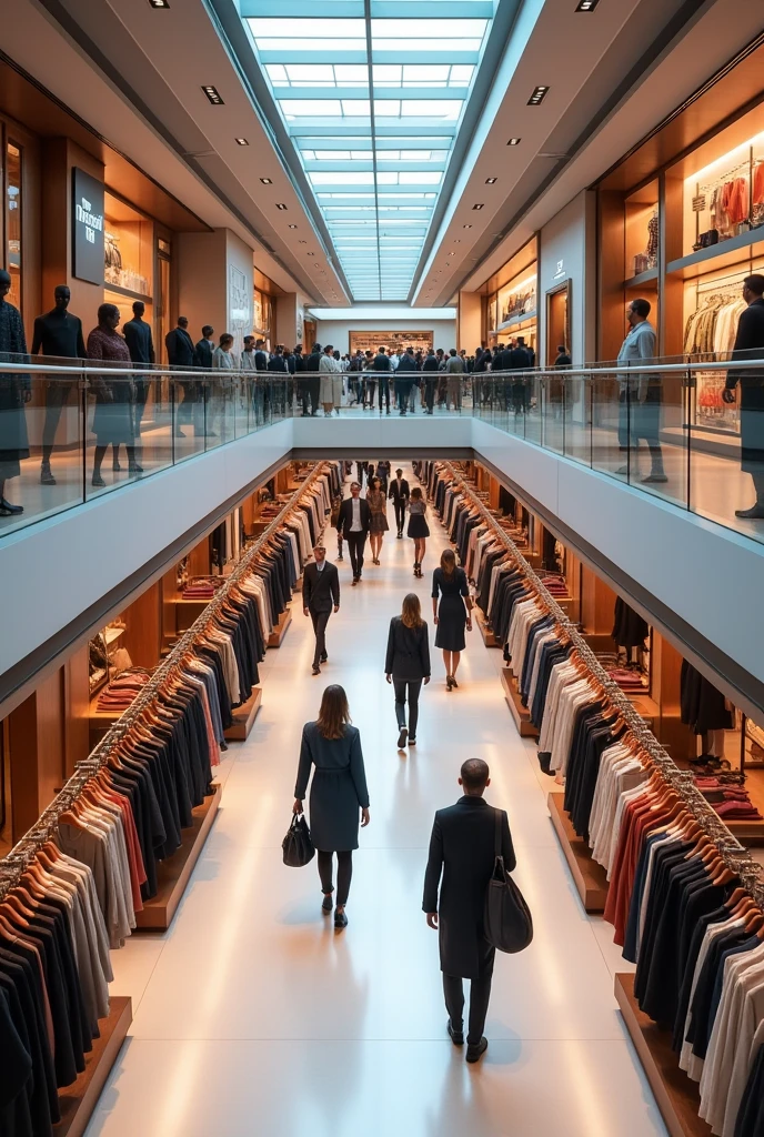 Department store where men&#39;s and women&#39;s clothing is sold 