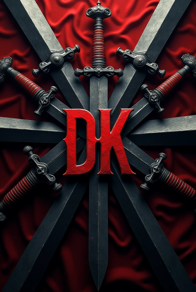 A shield with the word KDR in the center of the shield and a pokemon in the background of the image. I want an image that is very scary.