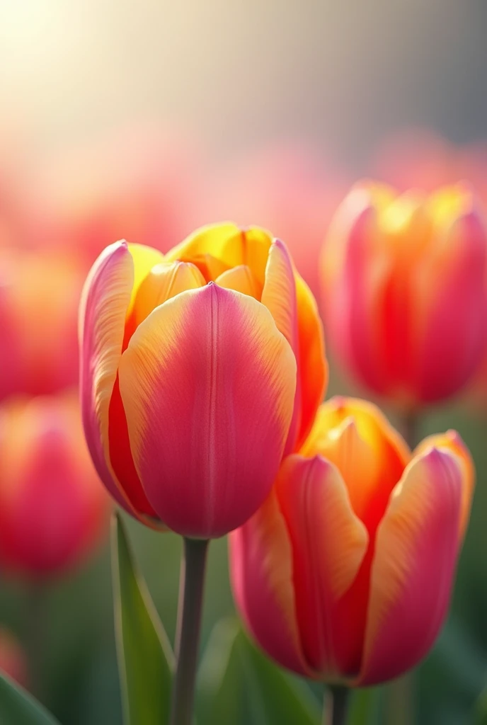 Image for mobile phone wallpaper with tulips and Ashley&#39;s name on it 
