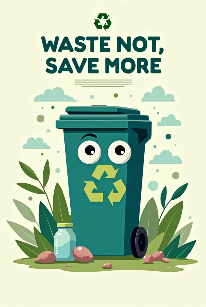 Waste not, save more poster 