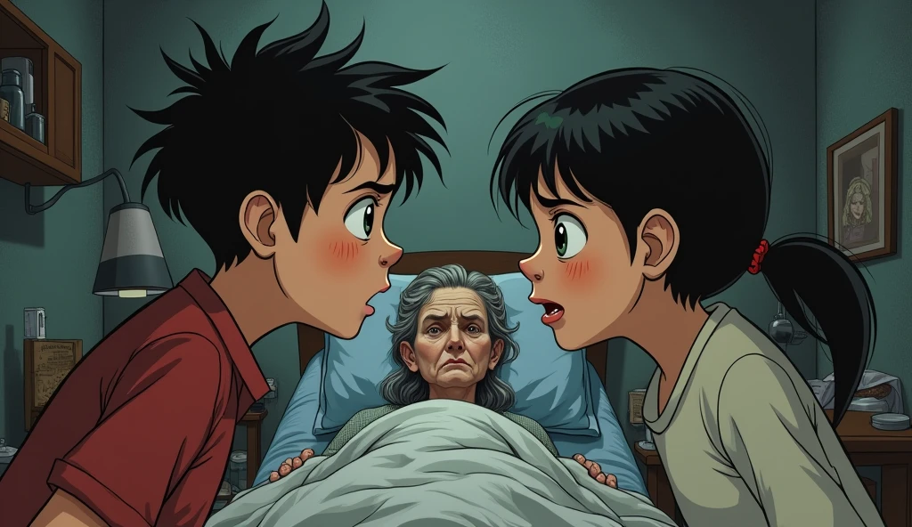 The siblings often quarrel over petty things. One day, their mother falls ill and the family is in turmoil.