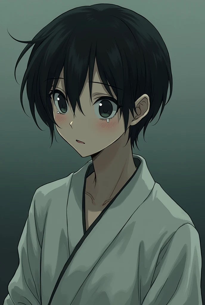 Introvert、Black Hair、male、Tear bags、Elongated head、Otaku、mash、Hitoe、