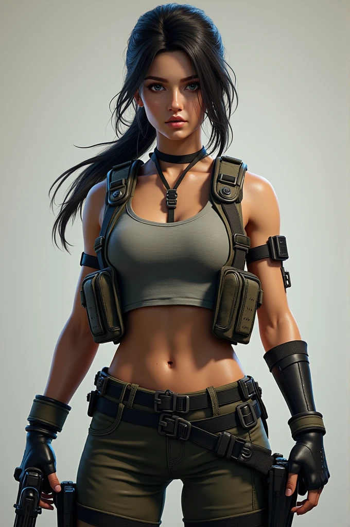 Pubg girl character without any background 
