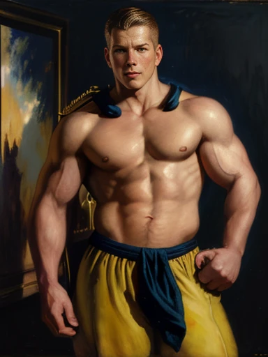 attractive male firefighters of boston, painting by tom of finland, gaston bussiere, craig mullins, j. c. leyendecker, claude monet portrait, oil on canvas, masterpiece, trending on artstation, featured on pixiv, cinematic composition, extreme detail, fullbody