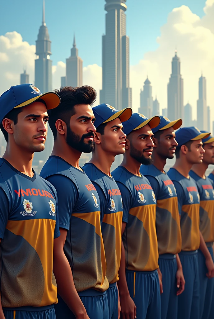 Full Chennai super kings team in Dubai in line
