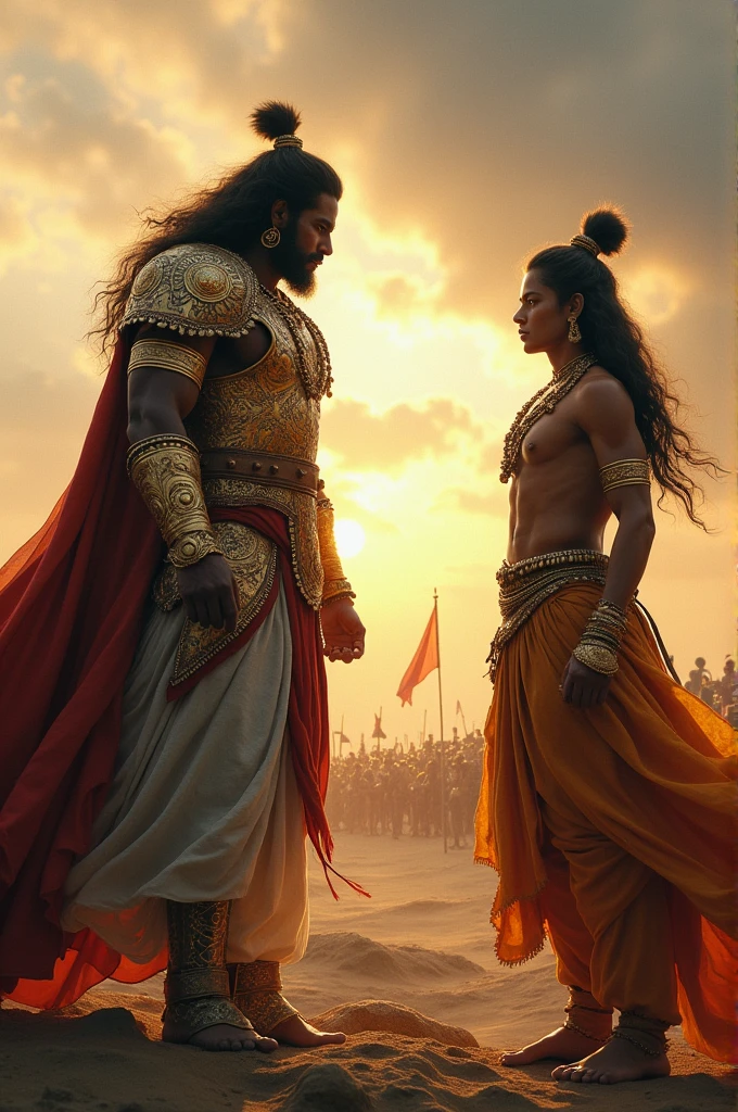 Karna fight with krishna at kurukshetra