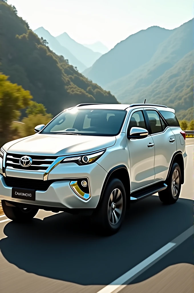 White fortuner 