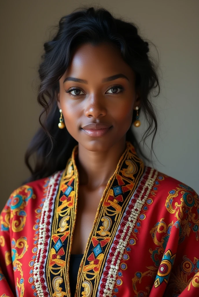 Je veux la photographie d’une copine avec un habit traditionnel le boubou
