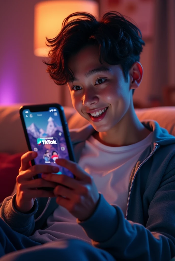 viendo tiktok