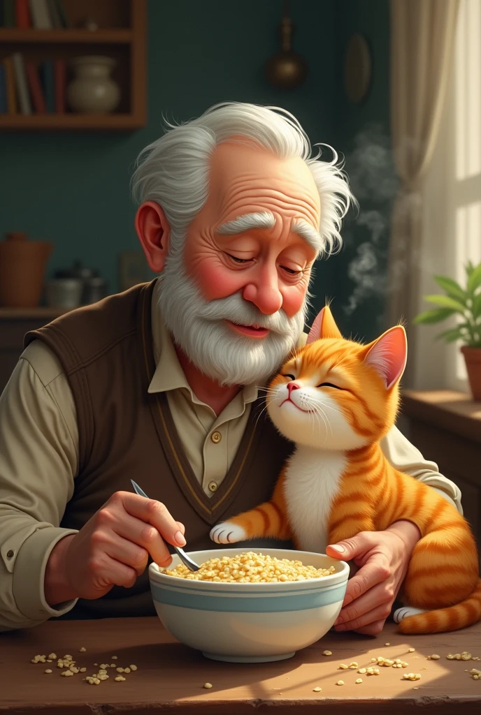 dad porridge and mom cat love each other