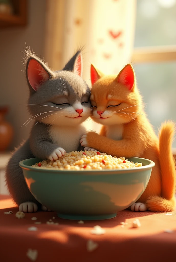 daddy porridge and mommy cat love each other

