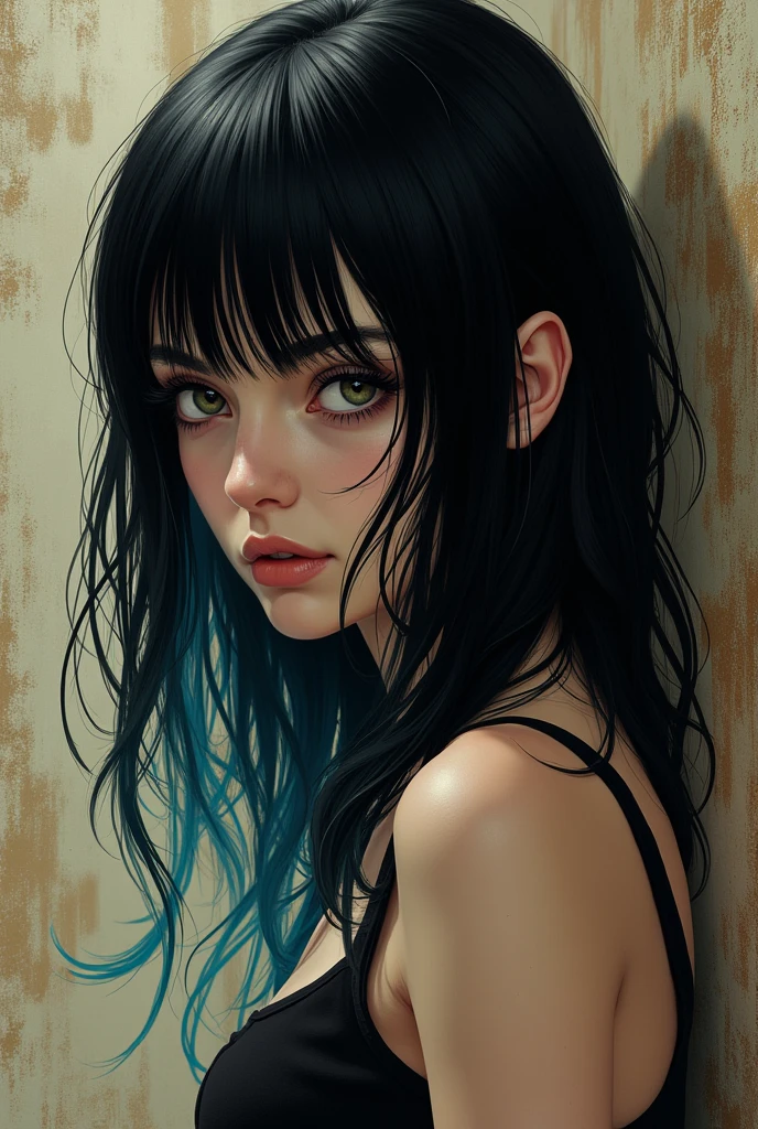 1girl, black hair, gradient hair, facial profile, wallpaper, (worst quality, low quality:1.4), (zombie, sketch, comic), nsfw, 1girl, black hair, gradient hair,profile, wallpaper, (worst quality, low quality:1.4), (zombie, sketch, comic), nsfw,