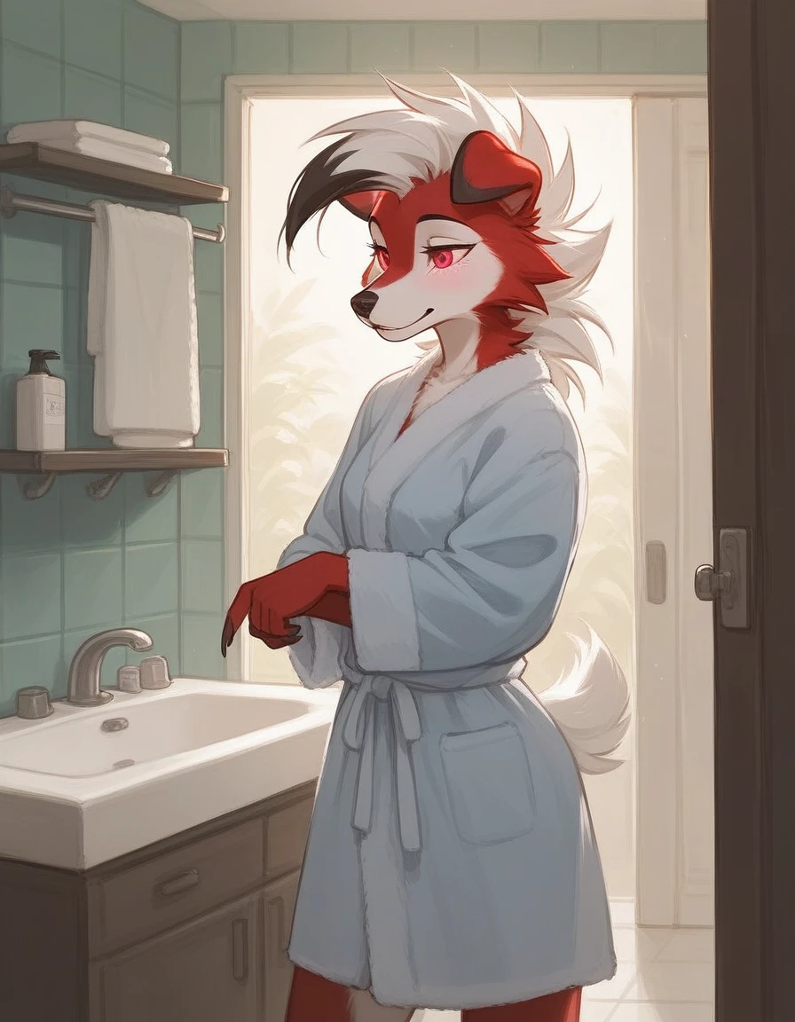 Anime - style picture of a cat sitting in bathroom sink holding a phone, furry art!, furry anime, furry art, pov furry art, fluffy art council, furry flssona, fur art, furry body, very, very beautiful furry art!!,, furry art, furry art, furry art, furry art, there is a big dog with an open mouth, very detailed back mouth, close up. Mouth open, mouth open to develop a terrifying roar, POV furry art, delicate mouth, mouth slightly open, mouth open, mouth open, mouth open and big teeth, mouth a little open, drooling teeth exposed, clenched teeth, mouth wide open, mouth slightly open, throat, esophagus