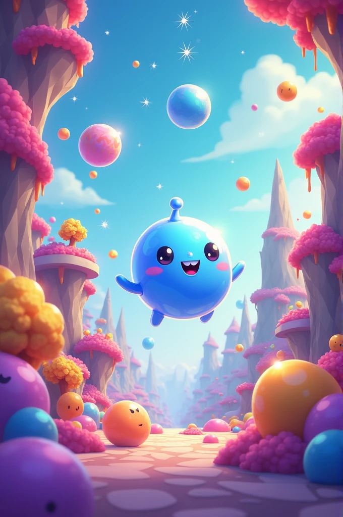 Puzzle bubble mobile game