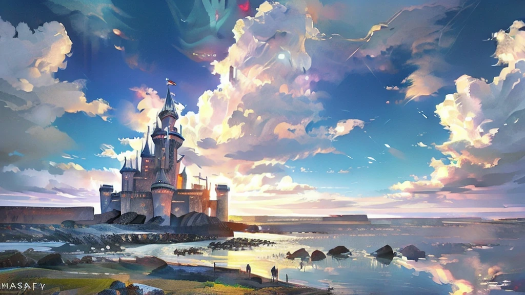 fantasy, castle, landscape