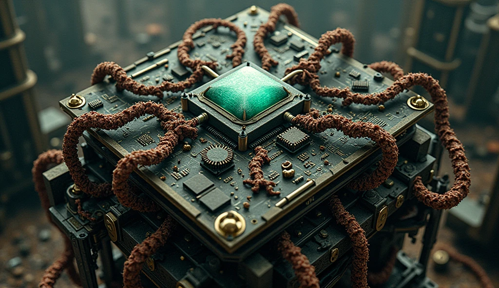 motherboard, Steampunk, giger