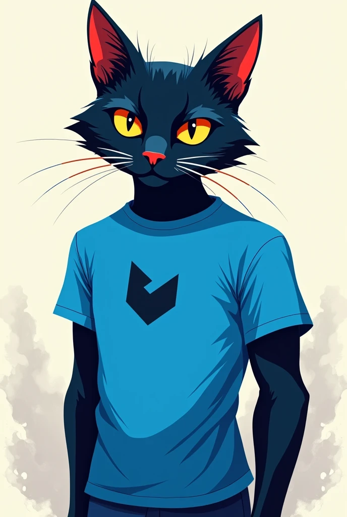 block kot Blue t shirt