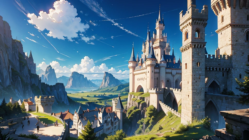 fantasy, castle, landscape
