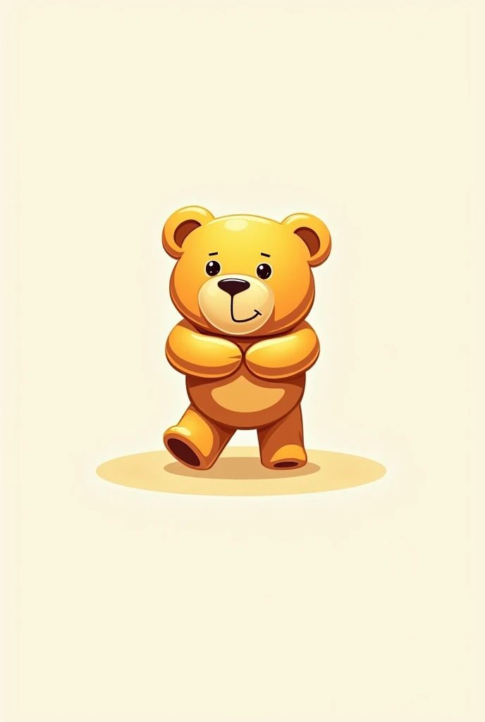 Create a logo saying Positive Group carrying a yellow bear 
