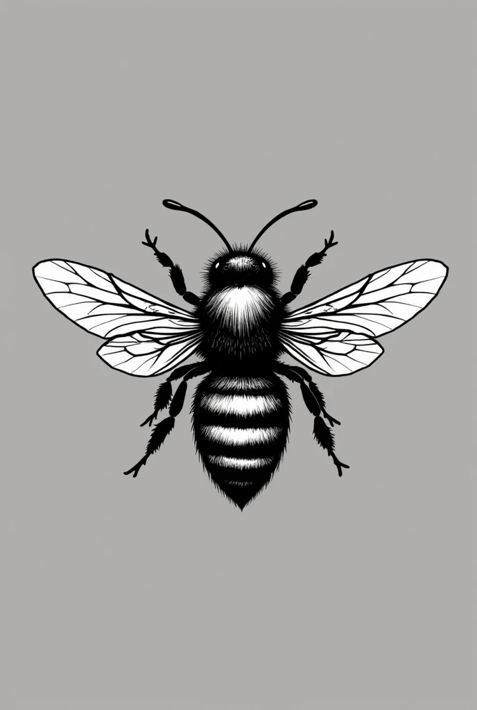 generate a logo for a bee breeding chamber with just one bee that excites the animated beekeeping empire in black and white 