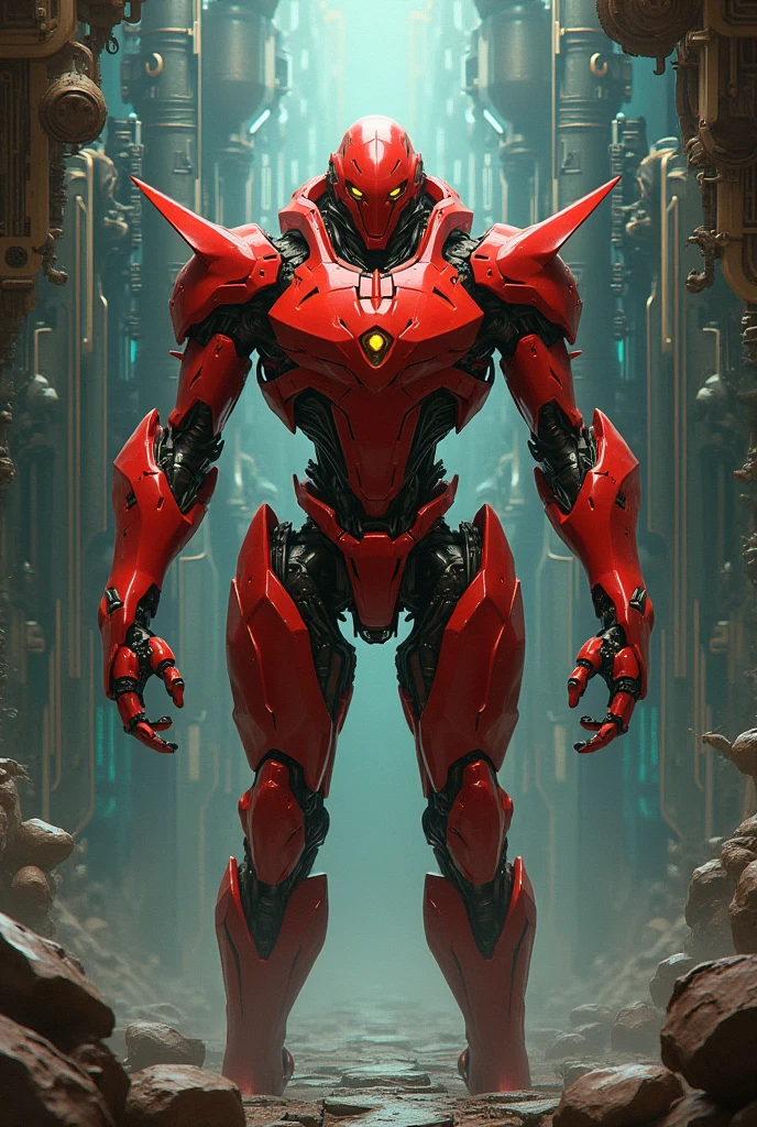robotic background in fromt right(REDOY VAU)
create a image