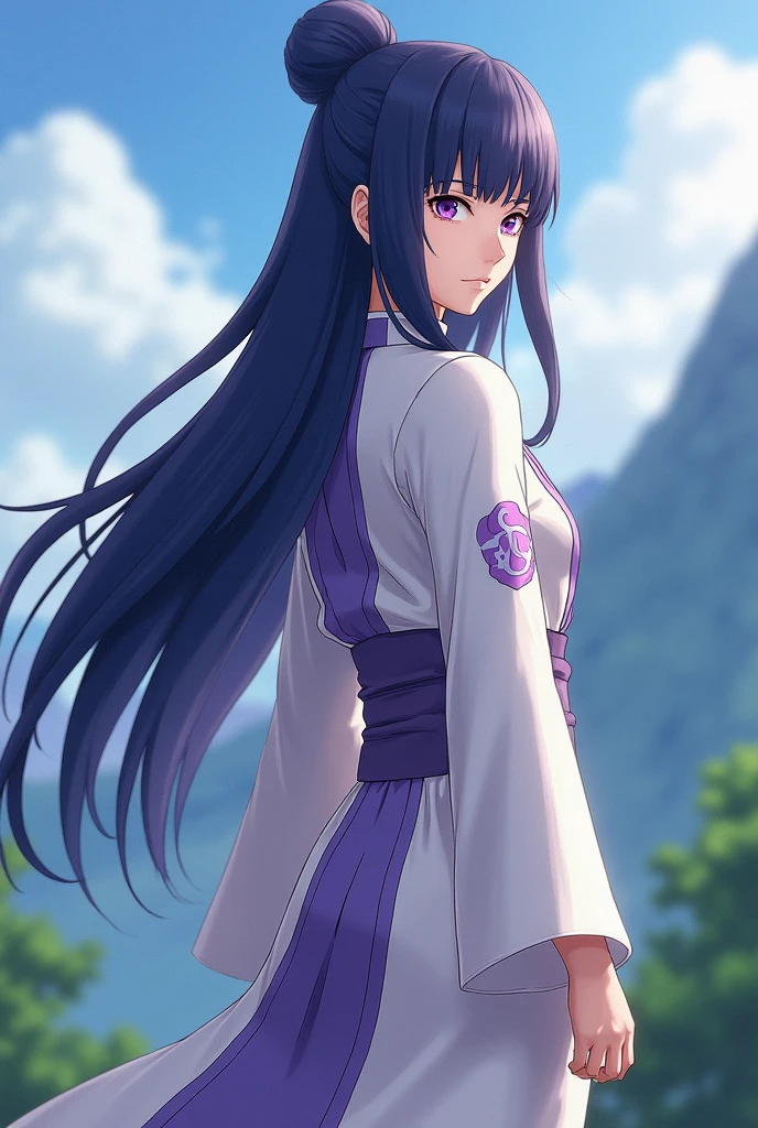 As Hinata from the Naruto anime