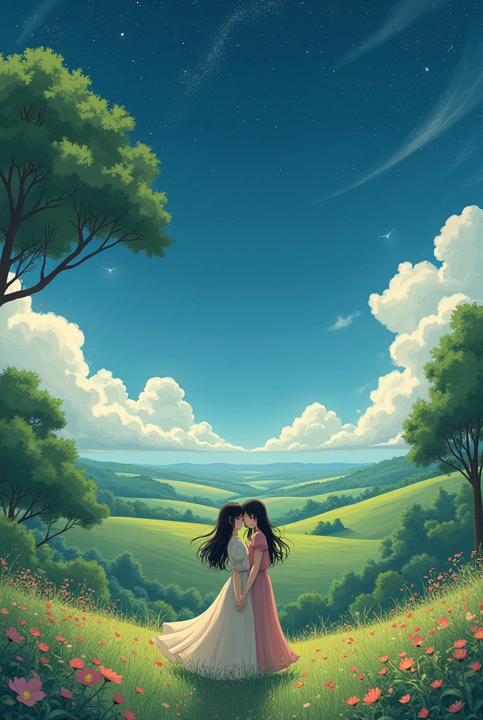 Us in another universe love .Ghibli art