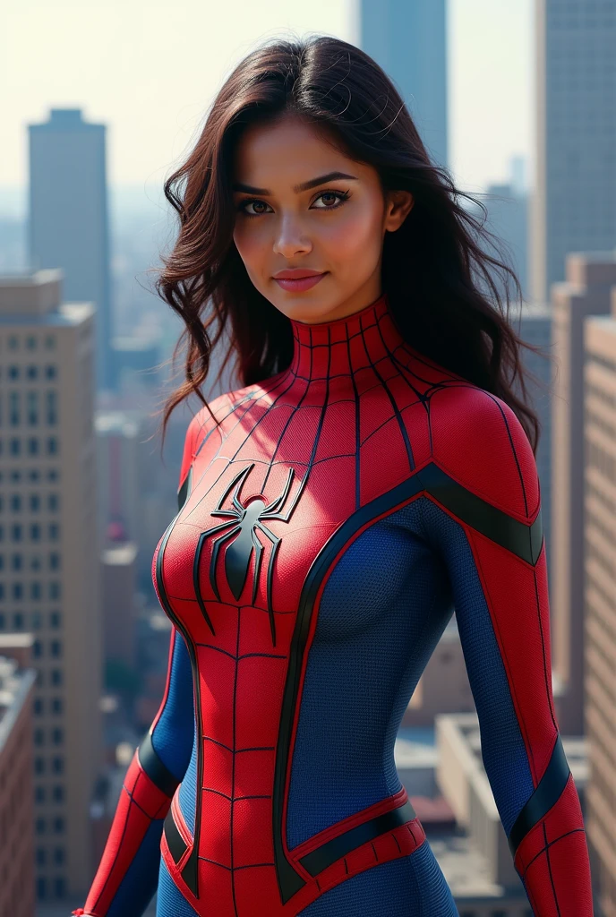 Rashmika mandana in spiderman costume 