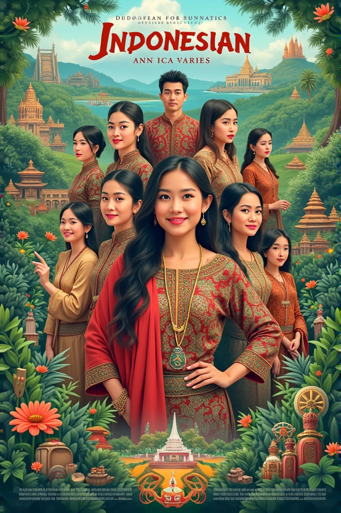 Indonesian language variety poster
