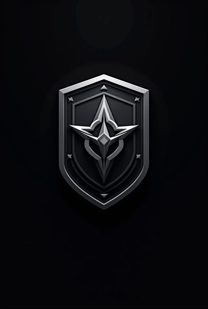 Highly Stylized emblem/logo for a police force. Incorporate law enforcement elements.Modern design. Gray color palate.High quality vector.black background