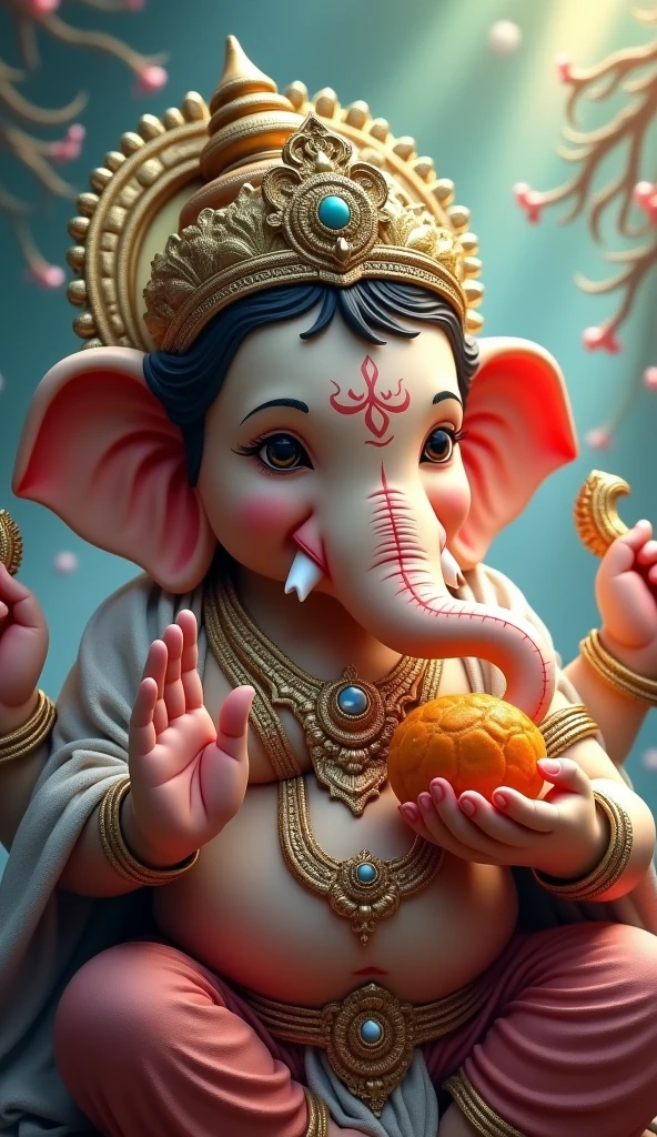 ganesh ji wiyh madak in hand
