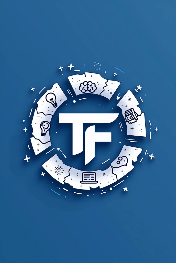 Logo Design:*
- Description: Stylized "Taswan Facts" monogram with a thick broken white circle and brain, idea, science, books, paintbrush, colors, bulb, plant, cube, technology symbol should be there.
- Color Scheme:
- Primary Color: Navy Blue (#032B44)
- Secondary Color: White (#FFFFFF)
Note: Don't use any other color rather than Navy blue and white
- Typography:
- Font Family: Open Sans (or similar modern sans-serif font)
- Font Sizes and spacing to be adjusted based on use case
*Icon Variations:*
- Social media icon (1:1 aspect ratio)
*Design Elements:*
- Stylized "Taswan Facts" monogram
- Thick white circle
- Broken circle at the top (small gap)
- Navy Blue and White color scheme
*Design Principles:*
- Modern and simple design
- Emphasis on truth and accuracy
- Memorable and scalable for various use cases